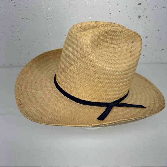 San Francisco Size 6 7/8 Made in Mexico Straw Cowboy Hat - Picture 5 of 12